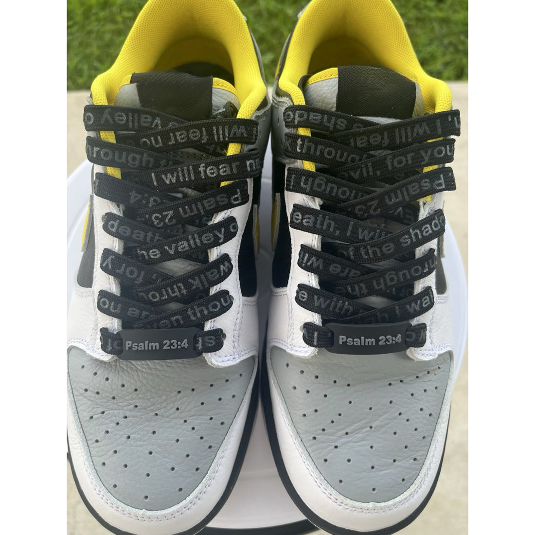 WARRIOR LACE - Black Faith Inspired Scripture Shoelaces - BATL Laces for Shoes (160cm/54in for 6-7 eyelets)