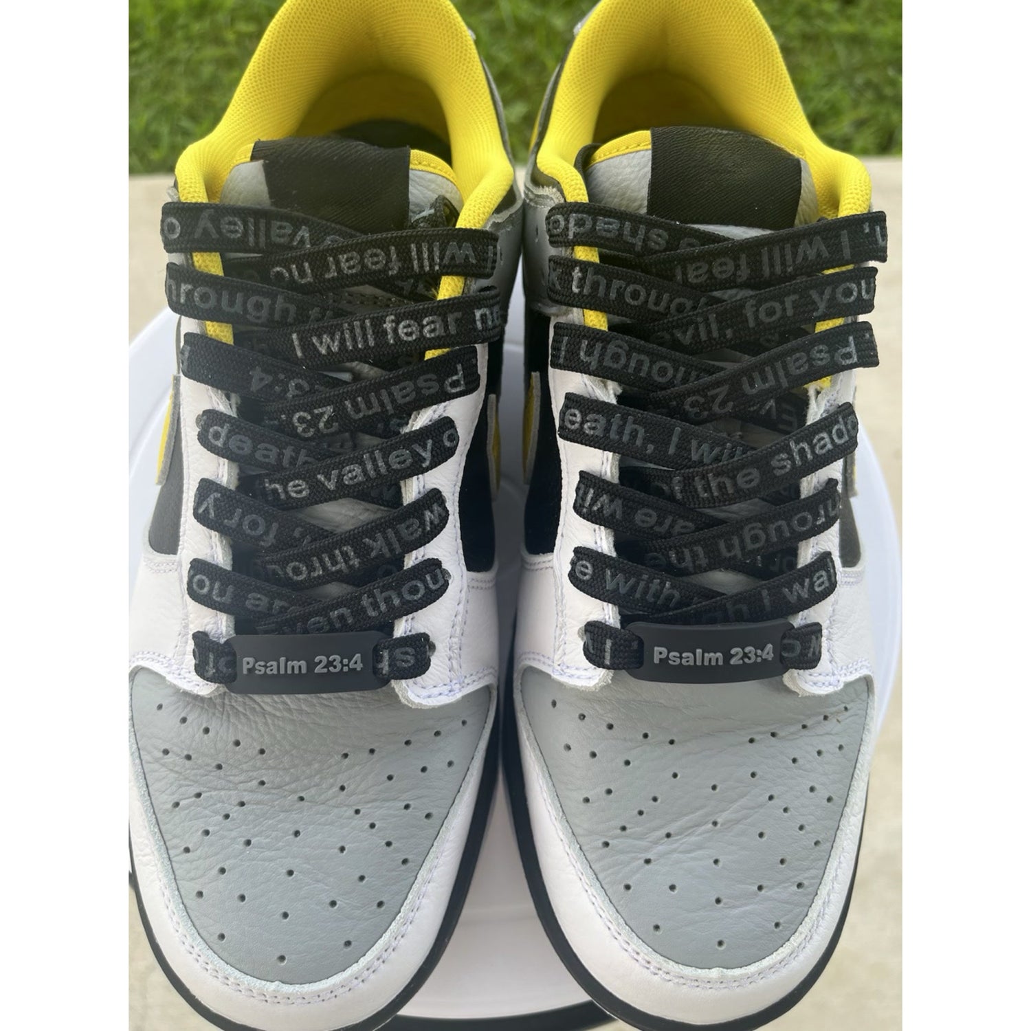 WARRIOR LACE - Black Faith Inspired Scripture Shoelaces - BATL Laces for Shoes (160cm/54in for 6-7 eyelets)